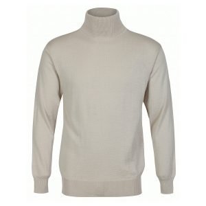 Franco Ponti Lightweight Merino Wool Blend Roll Neck Jumper