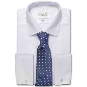 Double TWO Paradigm Pure Cotton Double Cuff Shirt - White