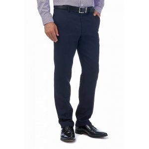 Gurteen Fleet Navy Pure Wool Trousers