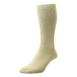 HJ Cotton Diabetic Socks Oatmeal