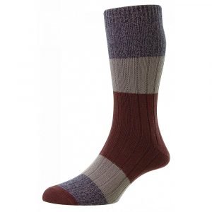HJ Acacia Chunky Cotton Socks Steel Grey