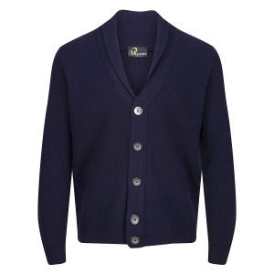 Massoti Pure Lambswool Shawl Cardigan