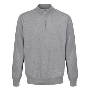 Massoti Pure Lambswool Half Zip Polo