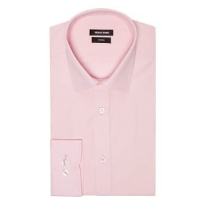 Remus Uomo Tapered Fit Formal Shirt - Pink