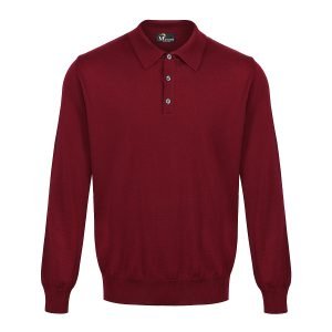 Massoti Lightweight Pure Merino Wool 3 Button Polo