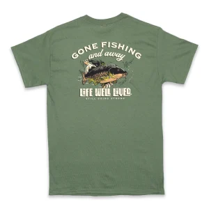 Life Well Lived Gone Fishing Tee