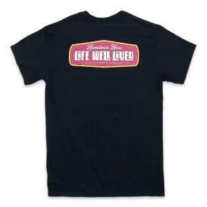 Life Well Lived Retro Logo Tee