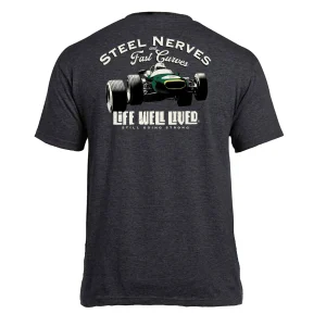 Life Well Lived Steel Nerves Car Tee